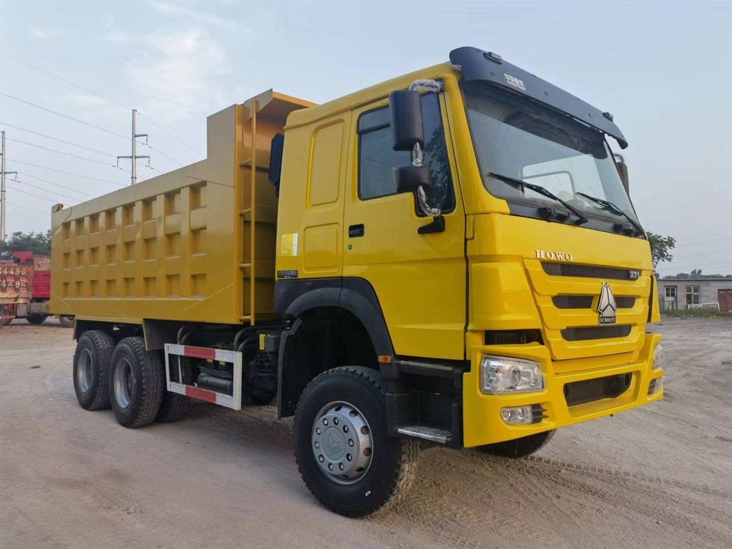 Ремонтированный Sinotruck Howo 6x4 10 Wheeler 371hp Подержанный Tipper Dump Truck Cruise Control Ничего