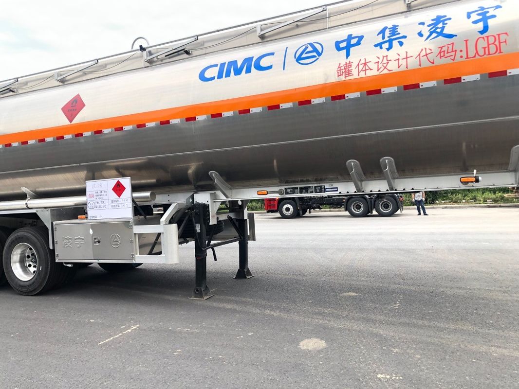 Дизельный танкер из алюминиевого сплава для Африки 44м3 жидкий дизельный полуприцеп бензиновое топливо