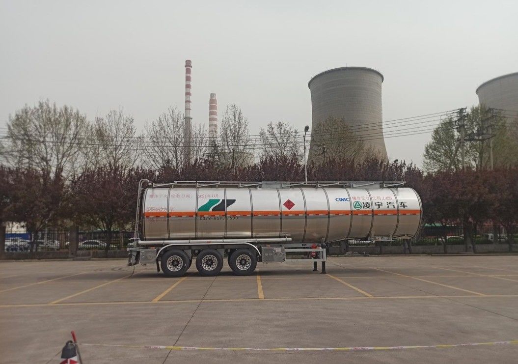 CIMC LINYU 46000L Алюминиевая сплав топливный танкер Прицепный грузовик с колесной базой 6150 1310 1310