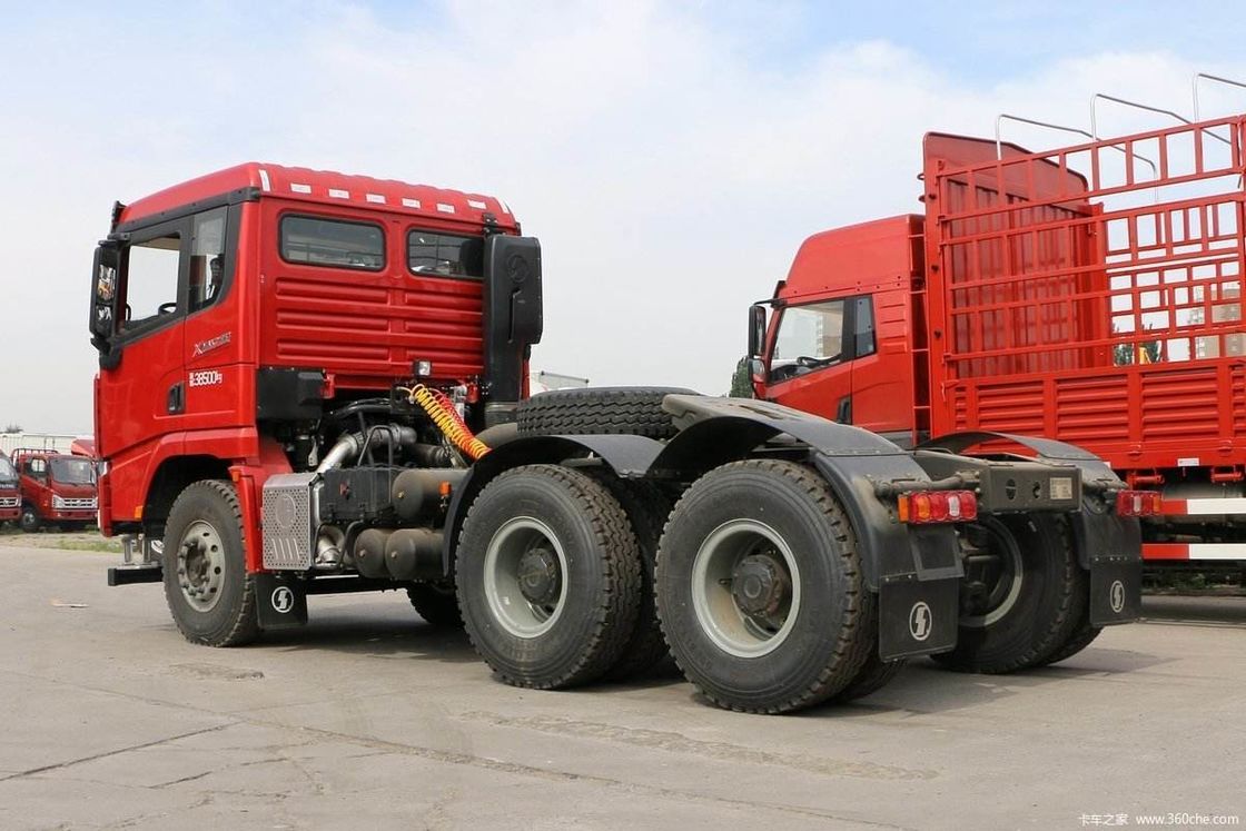 Левое рулевое управление Использованный Shacman 6*4 500hp Автомобиль Трактор голова грузовик Полуприцеп грузовик