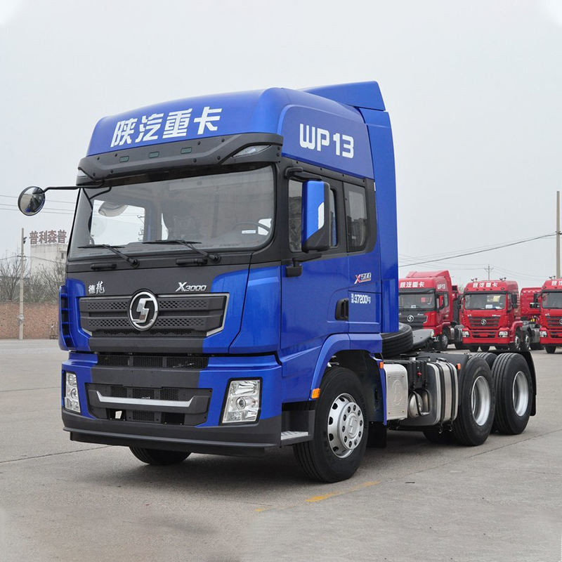 Передняя ось HF9T Shacman 6x4 Прицепный грузовик Голова тракторный грузовик с двигателем Cummins мощностью 500 л.с.