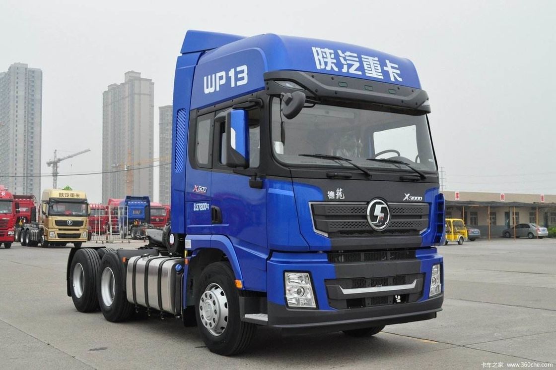 Передняя ось HF9T Shacman 6x4 Прицепный грузовик Голова тракторный грузовик с двигателем Cummins мощностью 500 л.с.